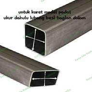 Karet Kaki Meja Kursi Rak Besi Hollow 15x15 Padat Hollo