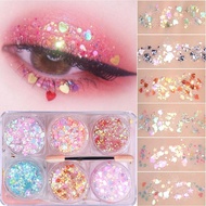 6-color Shiny And Glitter Eye Makeup Patch Sequins Shadow Eye Eye Makeup Q5s8