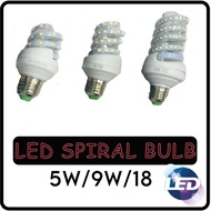 LED BULB 5W/9W/16W SPIRAL E27 Bulb Daylight/Warmwhite LED Bulb