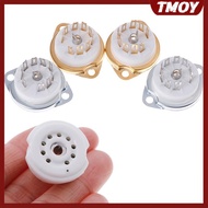 TMOY 1Pc chassis mount 9pin ceramic tube soet for EL84 ECC82 6922 12AX7