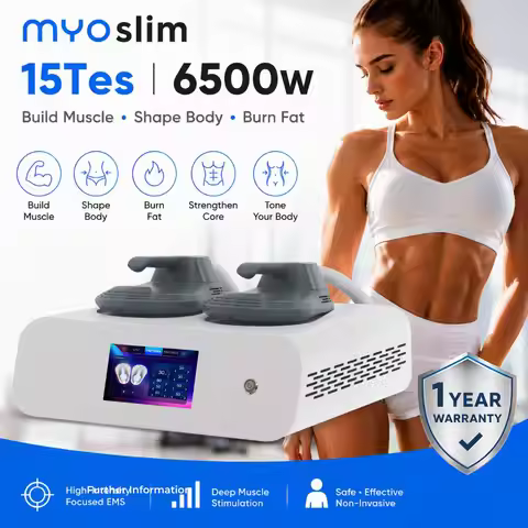 MYOslim 6500W EMS Body Shaping Machine High Energy Muscle Exercise Beauty Device for Spa Salon and H