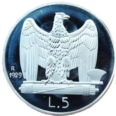 30mm Italy silver glating Eagle of the Kingdom Commemorative Coin Badge Medal Souvenir Arts Gifts So