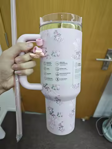 2025 Real Pictures Tumblers With Handle Car Mugs Insulated Tumbler With Lids Straw Stainless Steel C