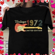 Vintage 1972 Birthday Gifts - Guitar Lovers 50Th Birthday T-Shirt Unisex