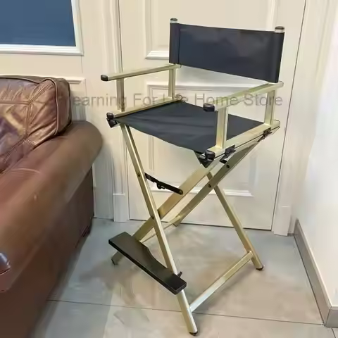 High Aluminum Frame Makeup Artist Director Chair Foldable Outdoor Furniture Lightweight Portable Fol