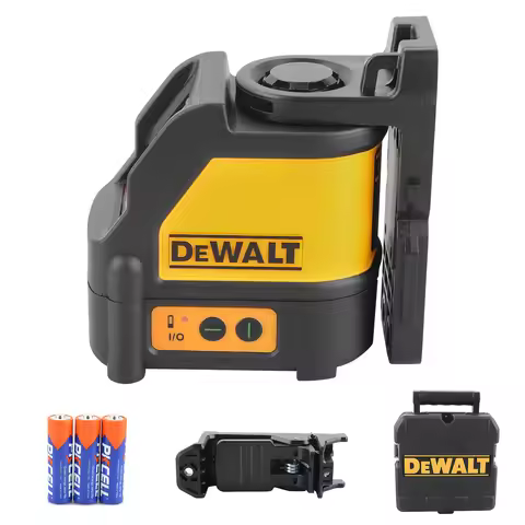 DEWALT DW088CG High Precision Green Cross Line Laser Level Self-Leveling Green Laser Level for Const