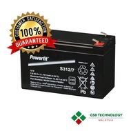 Autogate Battery (12V) (Powerfit S312/7) (General purpose) (Security System Battery // Backup Batter)