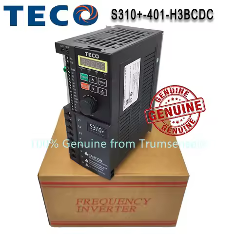 Genuine TECO 750W S310+-401-H3BCDC Variable Frequency Inverter 3 Phase 380 to 480V 4.2A Input 0 to 4