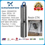 PROMO- POMPA SUMUR BOR GRUNDFOS SP5A-25 22KW 3HP 3 PHASE POMPA SUBMERSIBLE - by anggi