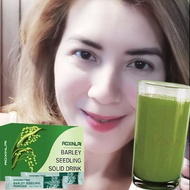 Barley Grass Powder 100% Natural Pure Barley Grass Low Sugar Body Detoxification and Weight Loss Barley Health Matcha Beverage Slimming Barley Grass Powder Pure Organic Barley Detox Heathy 20PCS/BOX