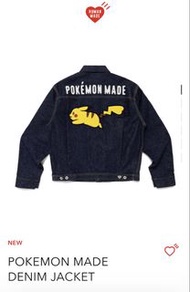 (2XL size)Human Made x Pokemon Made Denim Jacket