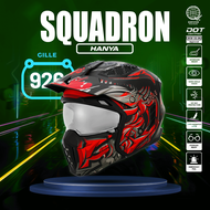 Gille Helmet YM-926 SQUADRON HANYA Motorcycle Helmets Modular Full Face Convertible Half Face