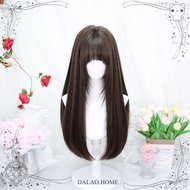Wig Lolita Wig Female Fake Hair Dyed Full Headgear Lolita Cos Girl Wig Long Hair Cover