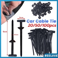B.L. Universal Car Nylon Cable Tie Buckle Black Self-Locking Plastic Wire Ties 20/50/100PCS