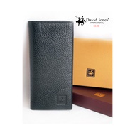 Cheapest Long Genuine Leather Wallet - DAVID JONES WARIOR 50-08 BLACK