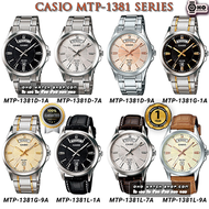 ของแท้100% คาสิโอ นาฬิกาข้อมือ Casio Standard รุ่น MTP-1381L-1 MTP-1381L-7 MTP-1381L-9 MTP-1381D-1 M