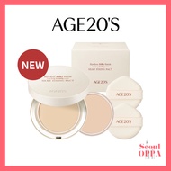 [Age 20's] Silky Fixing Pact 14g+14g Age 20 Cushion Foundation Compact Makeup Base Shades Make Up