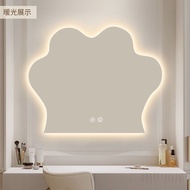 Cat Claw Irregular Intelligent Mirror LED Light Luxury Irregular Shaped Bathroom Mirror Wall Hanging