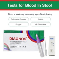 Fecal Occult Blood Test, Colorectal Cancer Screening Test 2 Tests FOB Test for Home Result in 10 Min