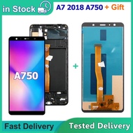 Wholesale 6.0'' Display For Samsung A7 2018 A750 Lcd Sm-a750f A750f Display With Frame Touch Screen 