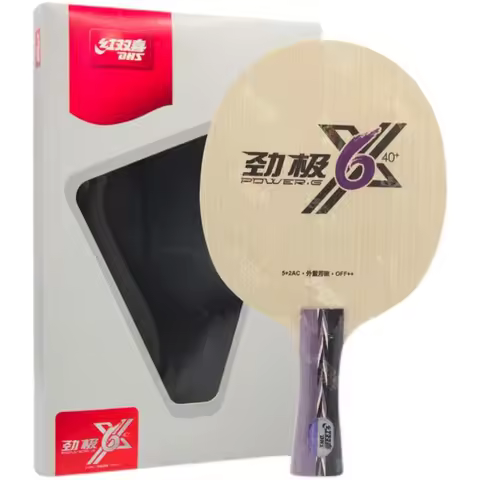 2021 New Dhs Power Pg6x 5 Wood+ 2 Carbon Table Tennis Racket Wood Ping Pong Blade for 40+ OFF