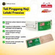 Tali Pinggang Haji Lelaki & Umrah – Ihram Belt Berpoket Freesize, Cotton Tebal & Adjustable