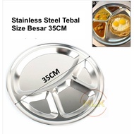 MLK Stainless Steel Roti Canai Tray Plate Food Serving / Roti Prata Thosai Tray