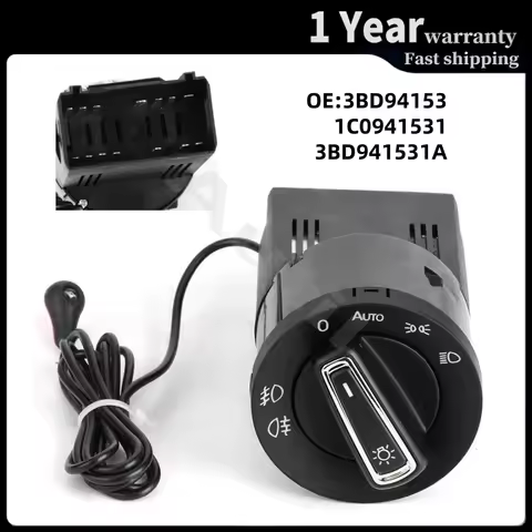 3BD941531 Headlight Control Switch Button for VW Golf MK4 Passat B5 Polo 9N Beetle T5 Sharan Lupo 19