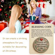 <CarAcc> Friends Are Angels Coin Friendship Guardian Token Friendship Blessing Coin Lucky Pocket Tok