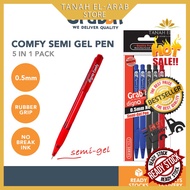 GRABBIT Digno Comfy Semi Gel Pen 0.5mm [5 in 1] GRAB-BP-COM