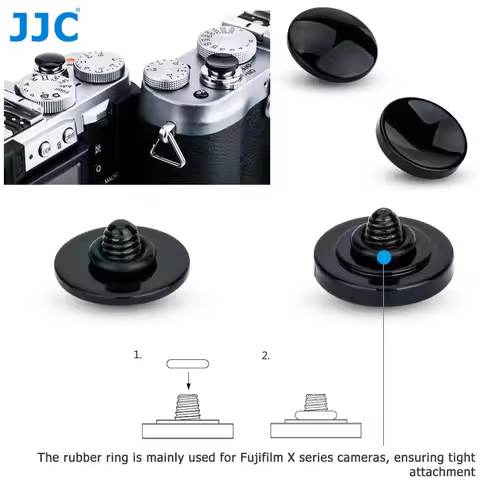 JJC Metal Soft Shutter Release Button for Fujifilm X100VI XE3 X100F XT20 XT30 XT10 XT4 XT3 X100V X10