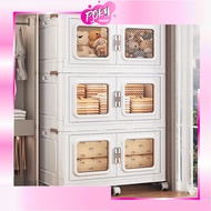 POKY - H6509 Large Capacity Storage Cabinet 3-Tier Multifunction Cabinet/
