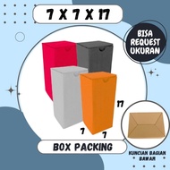 Box 7x7x17 Cardboard A0 Packing Cardboard Box Medicine Packaging Box Toys Olshop Souvenir Jamu Racin
