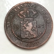 Koin Benggol 1 Cent th 1857 (b)
