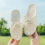 kasut sandal perempuan sandal perempuan bertutup Sandal pakaian luar wanita fesyen musim panas baoto
