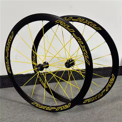 RUJIXU 6pawls Carbon fiber tube HUB 700c 30/40/50mm depth aluminum alloy road bicycle wheels bike wh