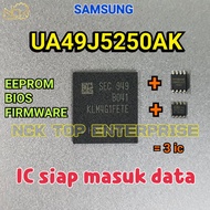 SAMSUNG UA49J5250AK IC eMMC + 25Q40CL + 24C256 EEPROM / BIOS / FIRMWARE UA49J5250 KLM4G1FEPD-B031 BN