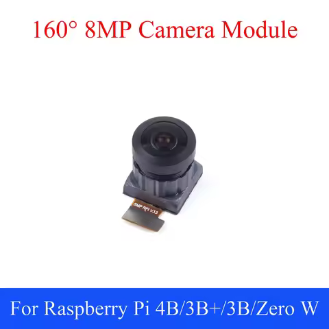 1PCS 8MP 160° Wide-angle Camera Module for Raspberry Pi V2 Sony IMX219 3280×2464 Manual Focus IR Sup