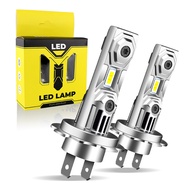 2Pcs H7 LED Headlight Fanless 2023 Car Light For VW Passat Golf 7 Polo Audi A4 B8 B6 A3 8P Q7 Mazda 