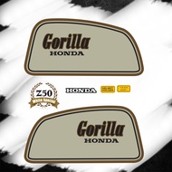 sticker tank honda gorilla white