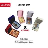 SGL Velvet Box Gold Silver Bar Dinar Dirham Jewellery Necklace Pendant Container Storage Display Box Organizer Baldu