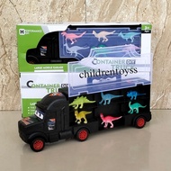 Thomass super truck carry case toy / dinosaur truck toy set