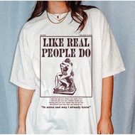 2024 waffle gift for friends Like Real People Do Shirt, Hozier Unreal Unearth Shirt, Hozier In