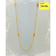 916 GOLD NEW DESIGN NECKLACES/RANTAI LEHER DESIGN BARU EMAS 916-10KDW37