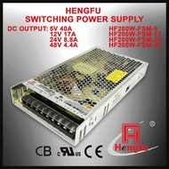 HF200W-FSM-5 HF200W-FSM-12 HF200W-FSM-24 HF200W-FSM-48 HENGFU Switching Power Supply LED Driver Heng