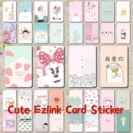 *🇸🇬SG INSTOCK* Ezlink Card Sticker (Hello Kitty Melody Snoopy Mickey Rilakkuma) Cute Protector Cartoon Card Sticker 可爱卡贴