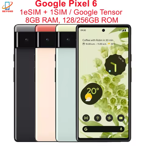 Google Pixel 6 5G Pixel6 6.4" OLED 8GB RAM 128/256GB ROM NFC Octa Core Google Tensor Original Unlock