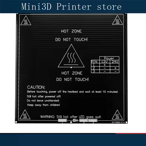 Suitable for 3D printer accessories MK3 aluminum substrate hot bed heating plate platform sticker 21