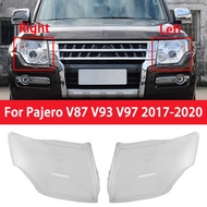 for 2007-2020 Mitsubishi Pajero V87 V93 Car Headlight Cover head light lamp Transparent Lampshade Sh