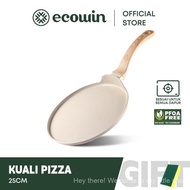 ECowin - กระทะพิซซ่าไม่ติดกระทะ 25 ซม. สีขาว/ดำ